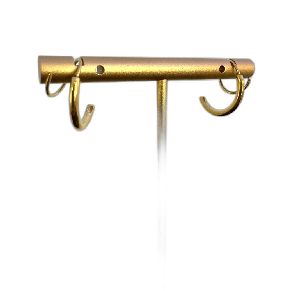 Lilly Fayne Faux Double Hoop Earrings Gold Plated